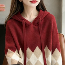毛衣女冬季加厚外穿内搭套头圆领短款小个子时尚针织衫打底衫上衣，女装针织衫/毛衣，暖姿羊绒