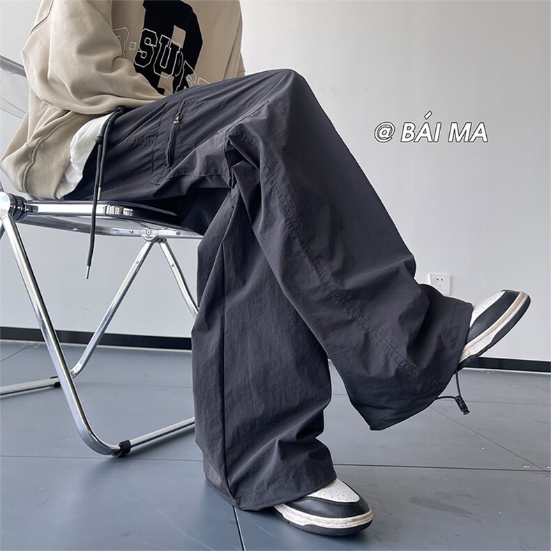 04秋季新款多口袋工装裤百搭显瘦降落伞兵裤子XZ211-1-K2348-P60,男装工装外套,星座211-1