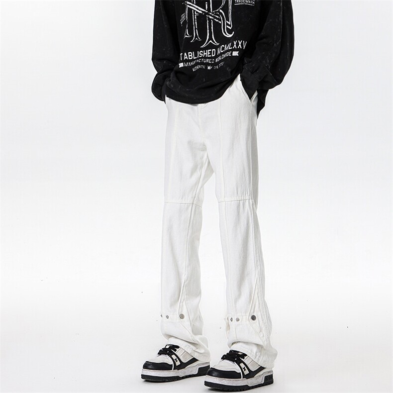 春季加长版裤子男高个子微喇牛仔裤185cm110直筒修身长裤KZ015P60,男装牛仔裤,电商B312