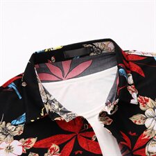 夏季新款男大码短袖男韩版花色衬衫短袖潮C237p45，男装衬衫，星座1203
