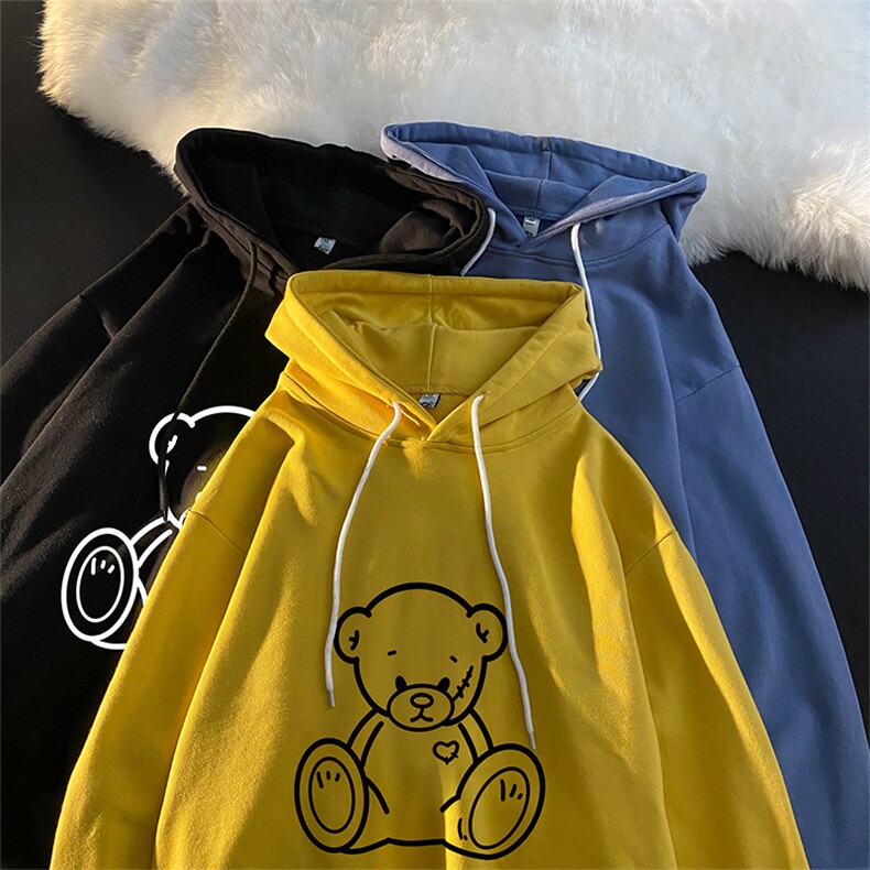 WY2174-P35加绒款-P40纯棉连帽卫衣男大码运动帽衫宽松薄外套男,男装卫衣,电商A040