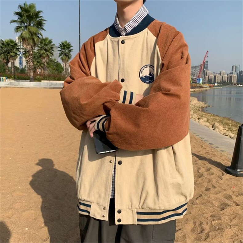 2023秋季新款夹克外套男韩版宽松潮流棒球服学院风上衣W3527-P42,男装夹克,星座512-2