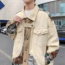 式复古刺绣工装外套男潮牌ins潮棒球服D0005-P72，男装工装外套，星座1109-3