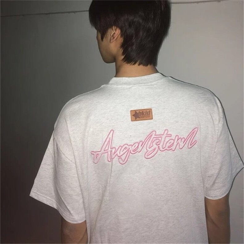 万针全刺绣工艺抖音得物高品质260克重磅纯棉双纱美式高街短袖T恤,男装T恤,电商A486