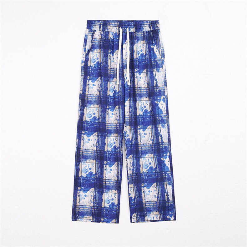 潮流宽松休闲裤美式高街潮牌直筒裤A086-HK52137-P25，男装休闲裤，电商基地A086