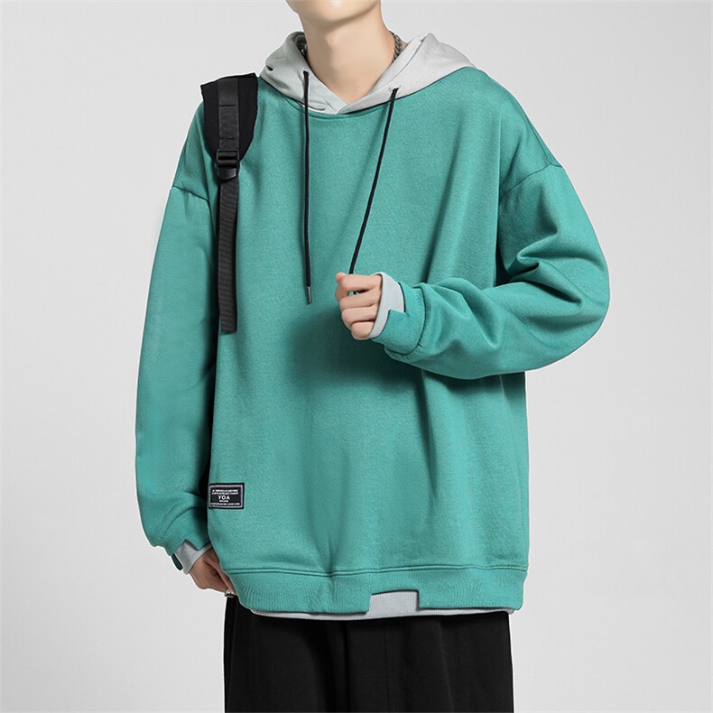 春秋季连帽卫衣慵懒风宽松休闲百搭街头风潮流卫衣VE5604-P35图片