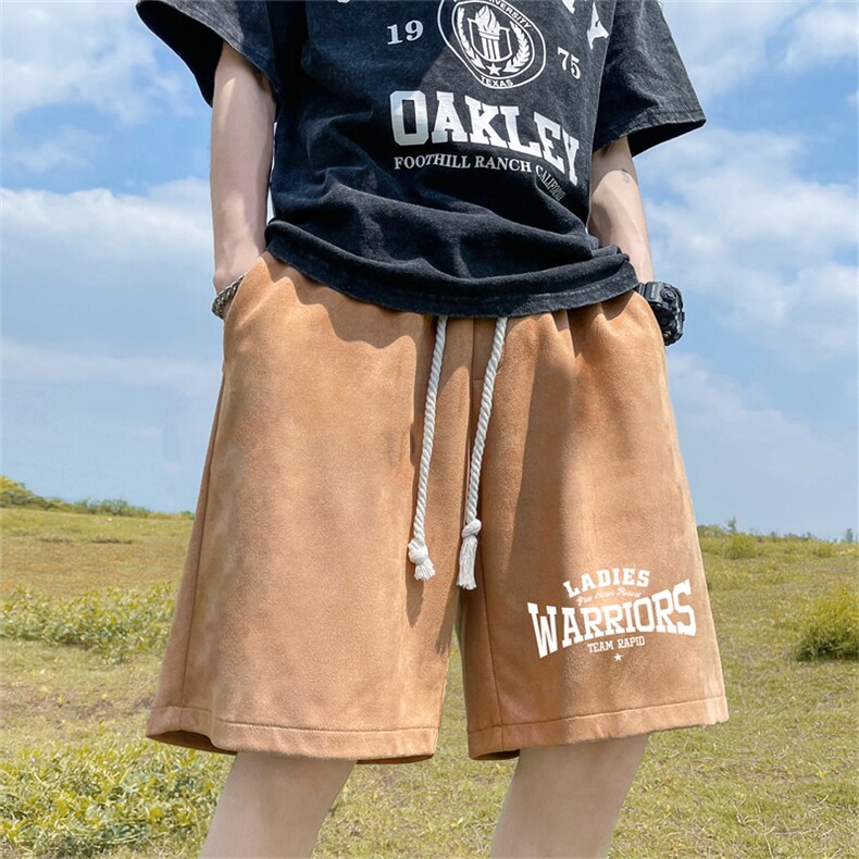 重磅夏季麂皮绒休闲短裤休闲五分裤JDK2320-特p25控48,男装牛仔裤,电商B370