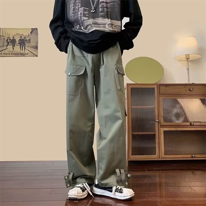 工装休闲裤男士韩版潮流口袋帅气2024秋季新款ins长裤K5703-P43,男装休闲裤,星座412-3