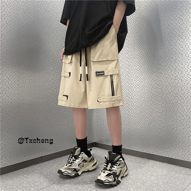 日系工装口袋短裤潮流百搭宽松休闲五分裤B315-K23276-p45控68,男装休闲裤,电商B315