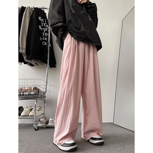8XL-M 特大码风棉麻裤男长裤子宽松直筒型休闲拖地裤k955P65图片