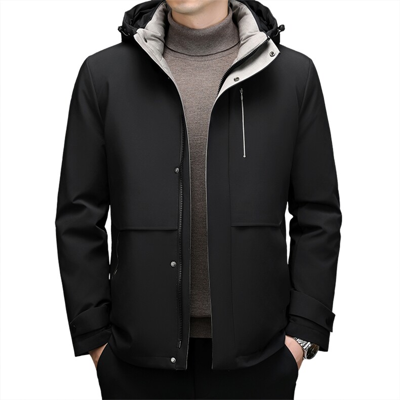 BZC23001钱塘2020-2新款时尚休闲简约冬季厚款中年男士羽绒服P270,男装羽绒服,钱塘207-2