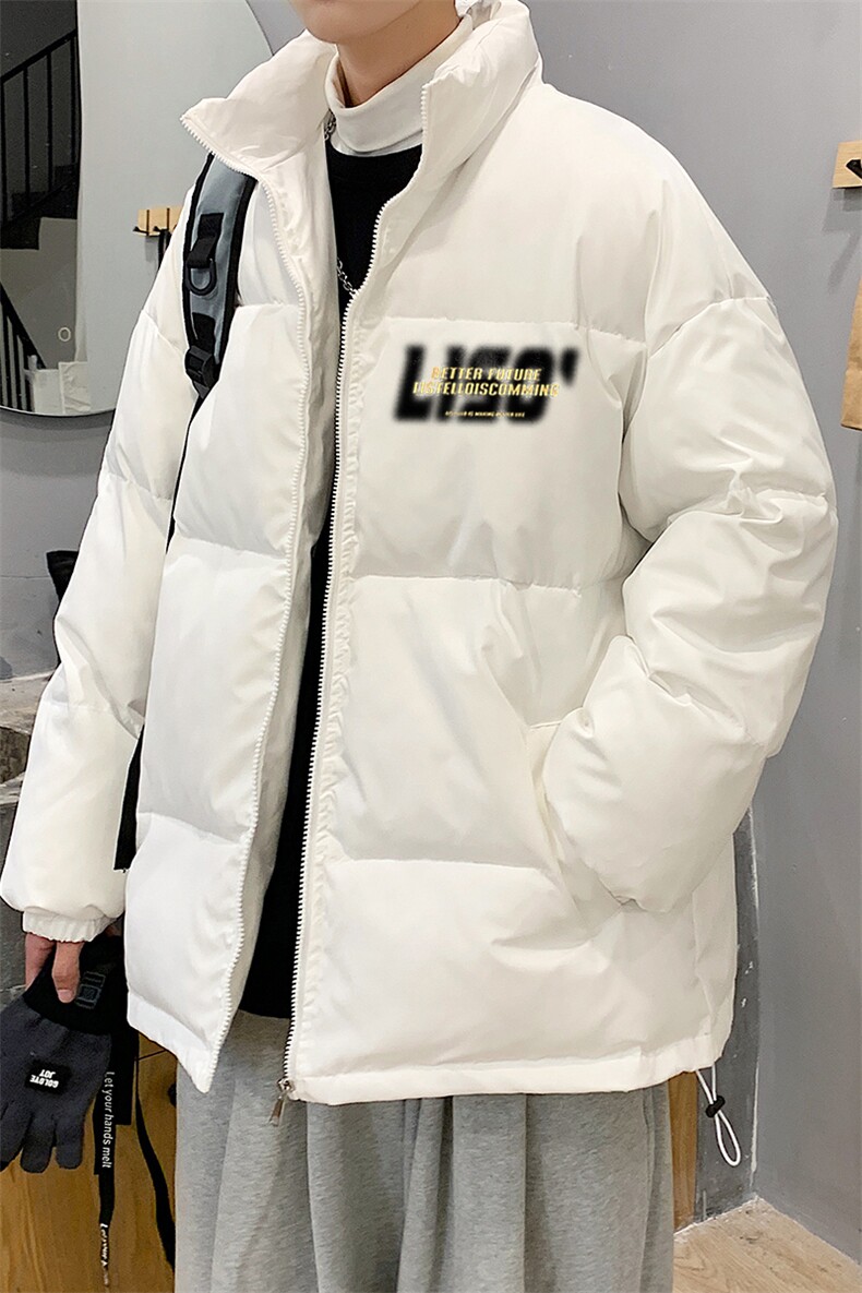 立领棉服男冬季户外潮牌棉衣大码宽松百搭加绒加厚外套MY301-P60,男装棉衣,电商B219