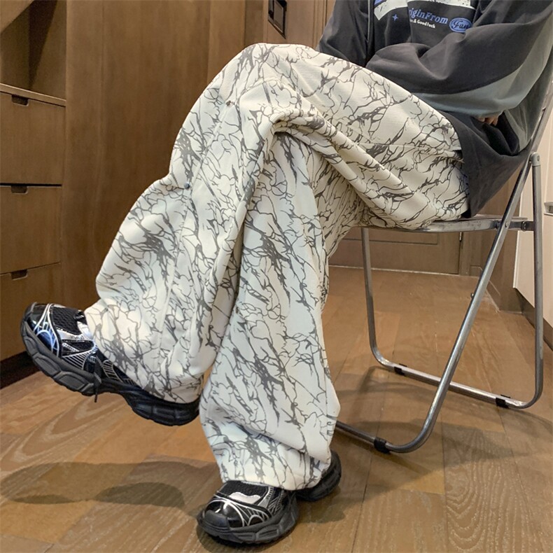 美式扎染休闲裤男春秋新款休闲百搭青少年运动裤直筒裤k7815-P35,男装休闲裤,星座505-3