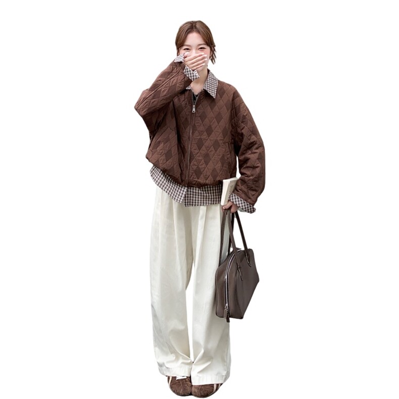 薄棉外套2025秋季新款假两件2C323-8839-175,女装棉衣/棉服,2C323
