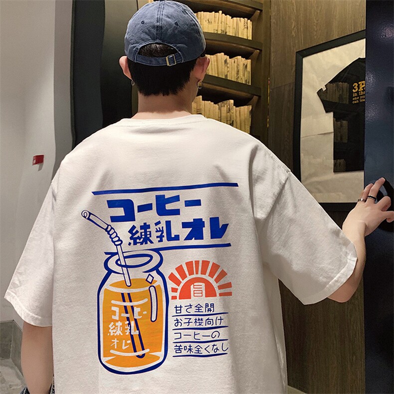 714-3-1091男新款港风体恤夏高品质纯棉圆领纯棉多,男装T恤,星座1404-3