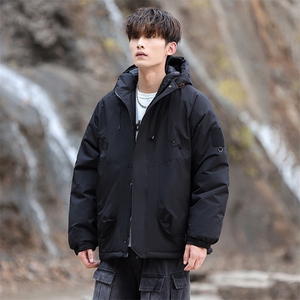 冬季冲锋衣男加棉加厚棉服连帽棉袄子棉衣工装超A266-MY8013-P75图片