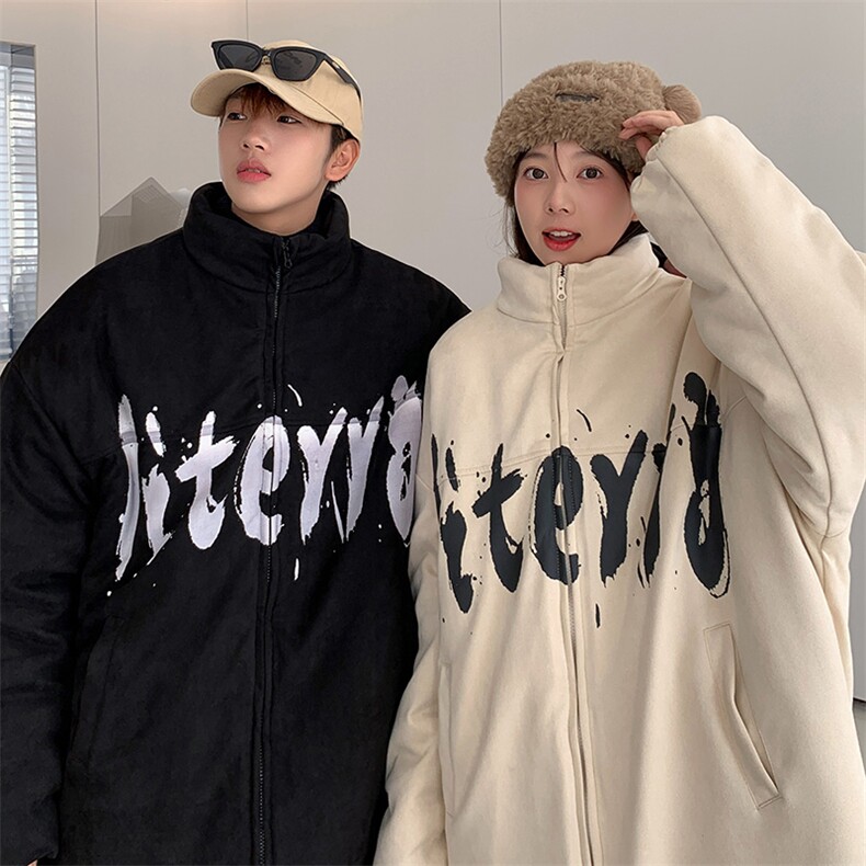 内里加绒棉衣男麂皮绒立领棉袄情侣棉服3363-P80控118,男装棉衣,星座207