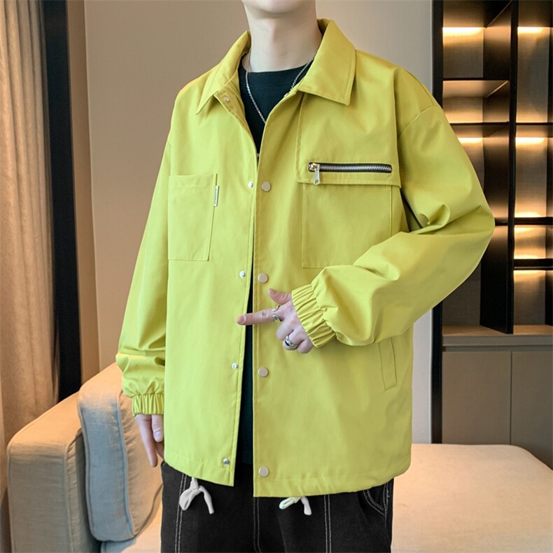 男士外套夹克工装2024新款男生潮牌冲锋衣服JK171-P78,男装夹克,星座308B-2