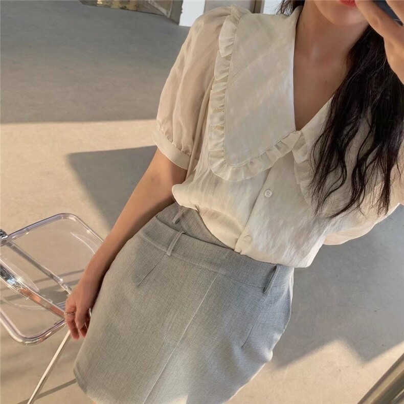 —郭郭家GG— 【夏款现货】法式条纹衬衣，女装，郭郭家