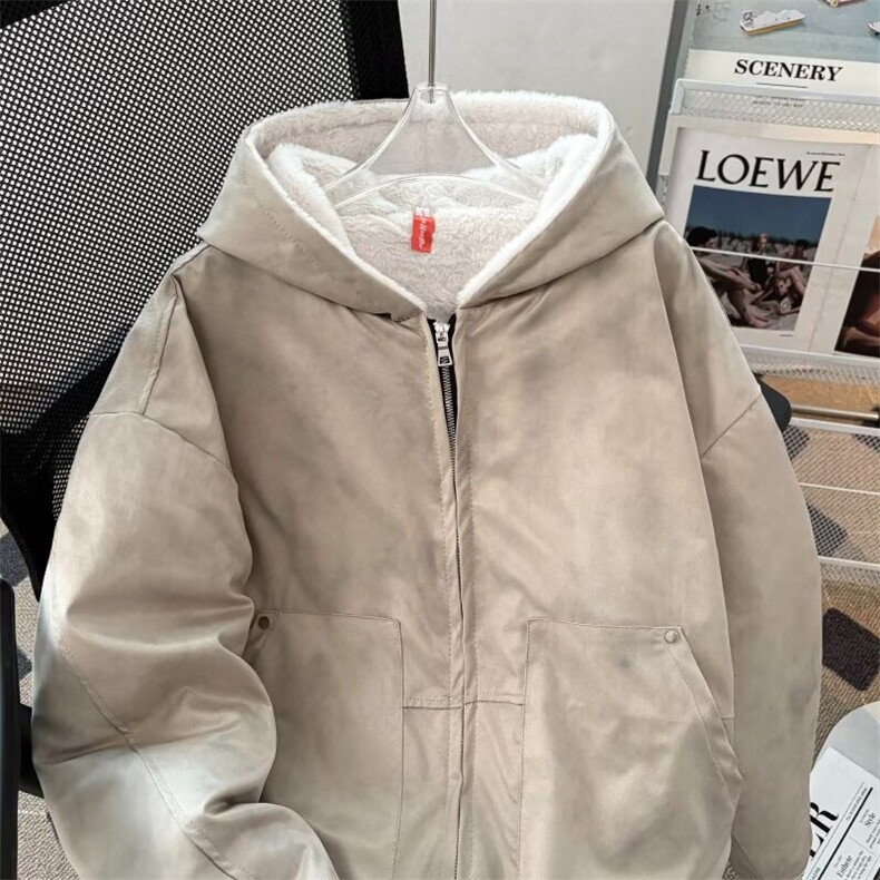 棉服男高级感加绒夹克外套加厚1324P90,男装夹克,星座410-2