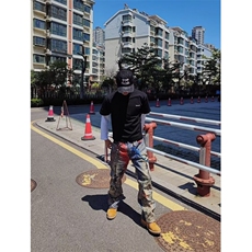 小众设计感潮炸街长裤直筒休闲牛仔裤ins男美式痞帅N0097-P75，男装牛仔裤，星座1109-3