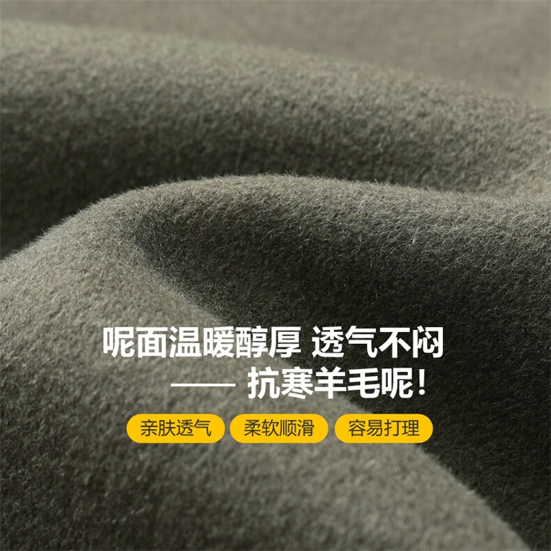 秋冬纯手工短款双面羊绒大衣男时尚夹克款双面呢S8001-P255,男装夹克,电商A239
