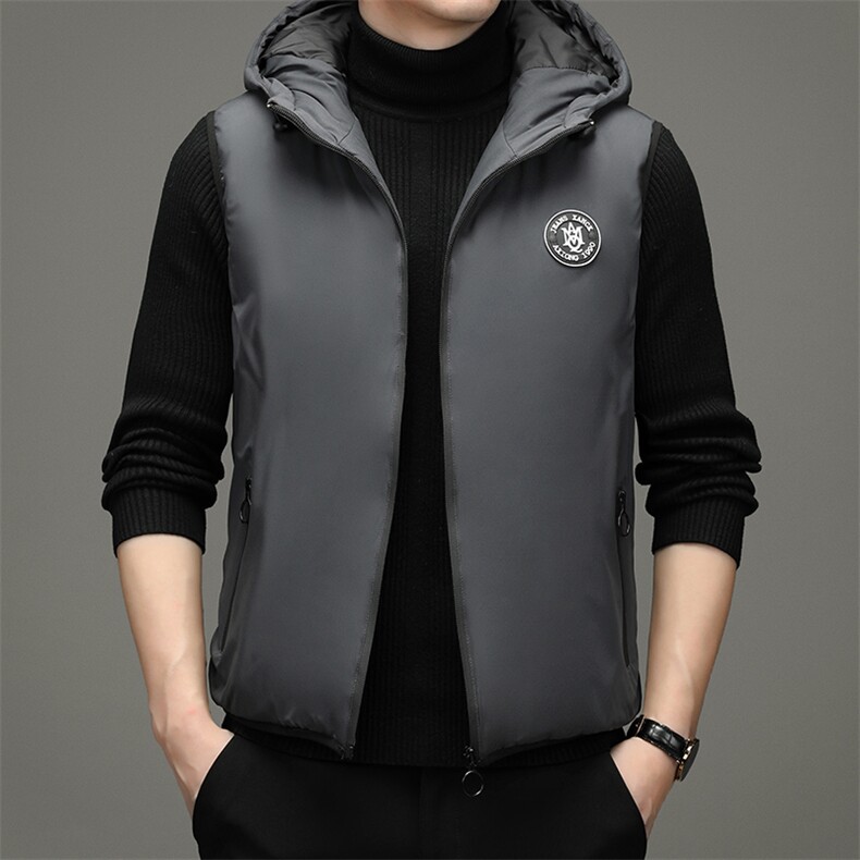 马甲男冬季外套外穿坎肩立领无袖男士棉服马夹秋冬背心ZG2820-P90，男装棉衣，电商B212（原钱塘6029）