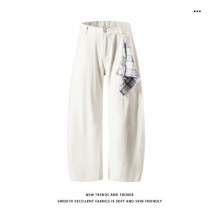 纯色百搭舒适时尚弯刀宽松休闲纯棉长裤K360特批3259.9，男装休闲裤，星座718-1