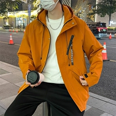 日系户外防风防水机能冲锋衣外套男女潮牌春秋宽松多口袋登山夹克，男装夹克，星座506