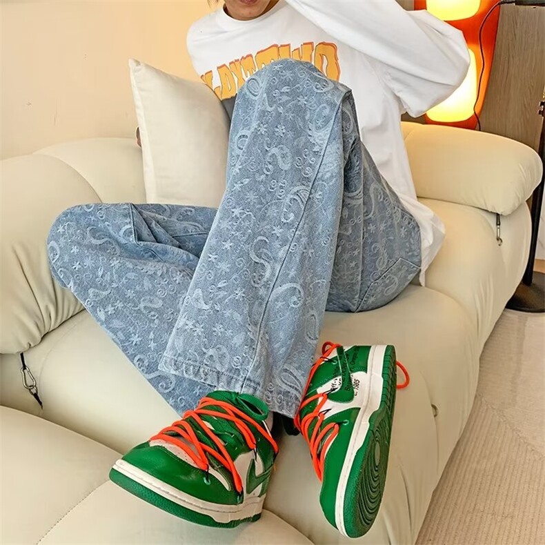 美式牛仔裤男款秋季长裤潮 WH18 P43图片