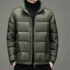 2023冬季新款中年男休闲羽绒服男短款保暖羽绒服外套YL6048-225，男装羽绒服，电商B212（原钱塘6029）