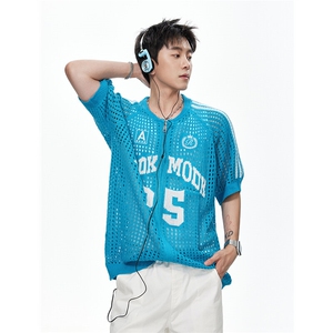 镂空凉感球衣针织短袖男女 cp170-特p45图片