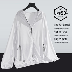 UPF50+ 夏季冰丝透气轻薄防晒衣男女同款皮肤衣 568P55图片
