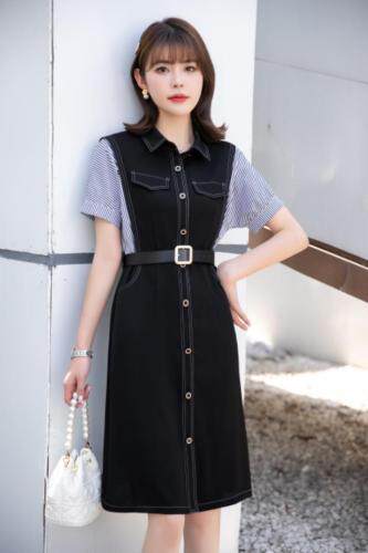 现货供应：天丝面料连衣裙M一XXL，女装连衣裙，拉思维加丝