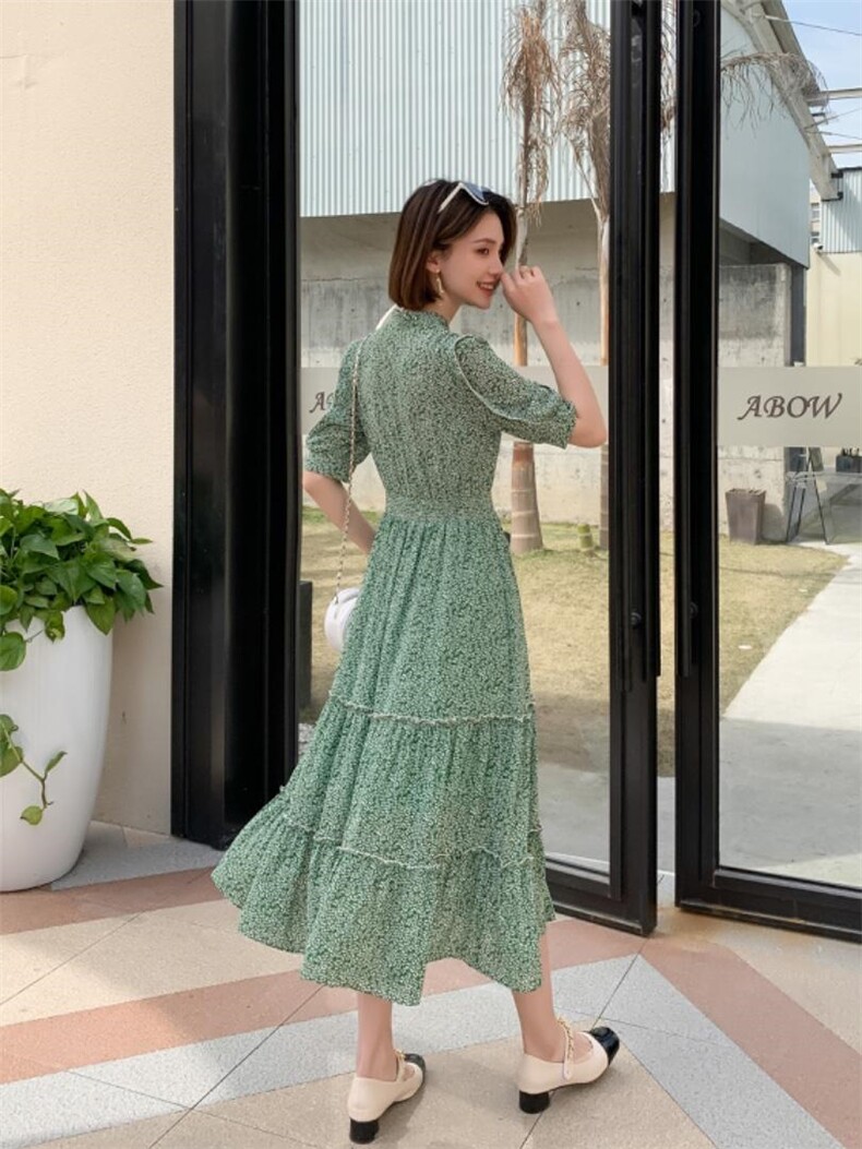 2022夏季新款韩版连衣裙，女装连衣裙，衣佳佰分(1F)