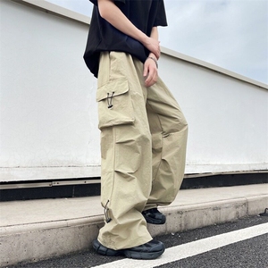 户外速干休闲伞兵裤男女夏季vibe潮牌褶皱运动工装裤K6465-P45图片