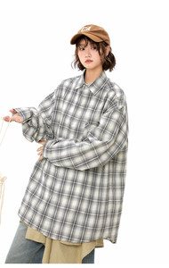 美式长袖衬衫男女夏季宽松多巴胺情侣防晒衬衣百搭休闲外套931P50图片