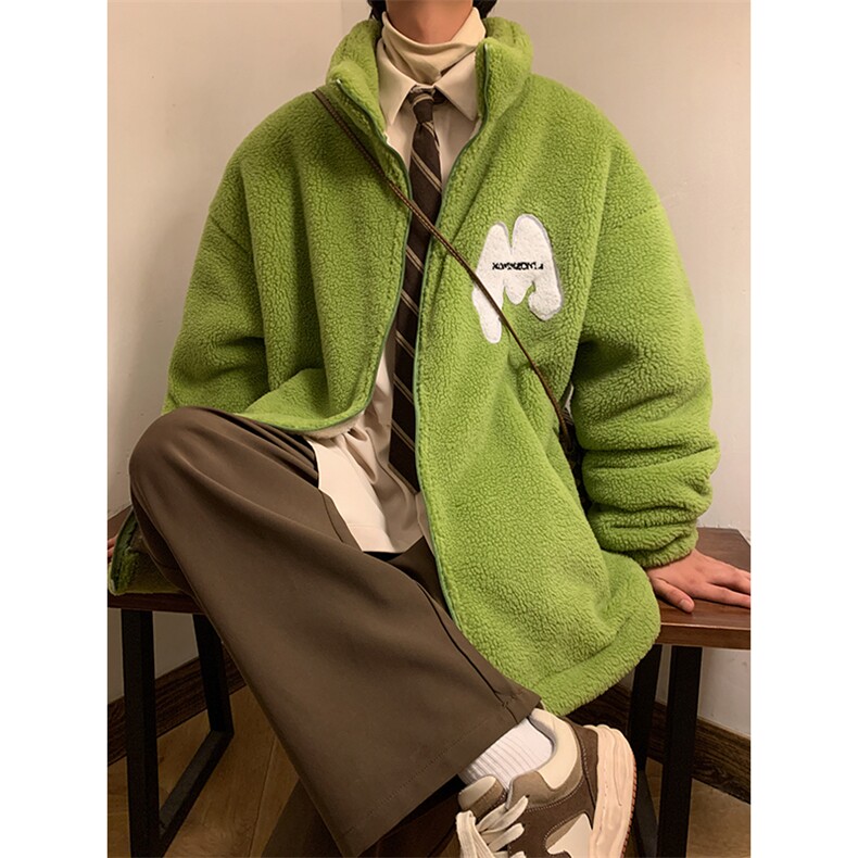 羊羔毛棉衣外套加厚棉服夹克厚港风日系棉袄1016-1W57P118K158,男装夹克,星座1016-1（原电商B408-1）