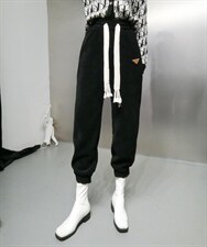 时尚编绳条绒收口休闲裤，女装休闲裤，七彩布衣