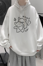 连帽卫衣男大码胖子帽衫大号运动服WY2427-P35，男装卫衣，电商A040