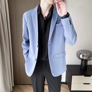 小西装男士外套春秋季轻熟风韩版潮流商务休闲高级感宽松西服Y70图片