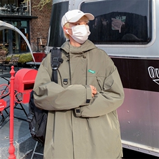 美式翻领外套春季宽松潮牌新款潮流帅气工装夹克男JK0522-P58，男装夹克，星座308B-1