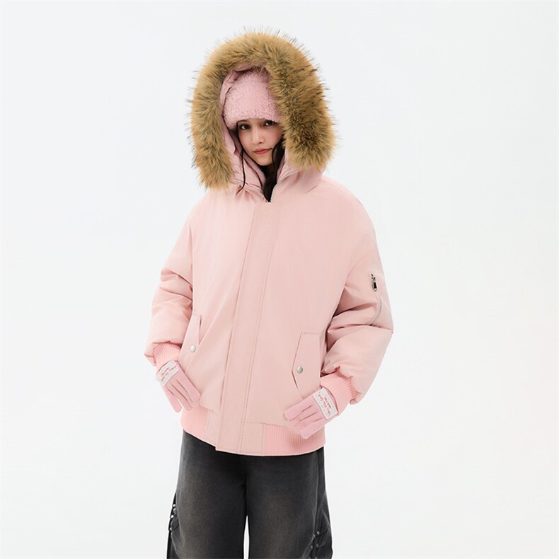 冬季美式cleanfit棉服毛领加绒加厚潮牌撞色棉服外套MY6868-P88,男装棉衣,星座610B-1