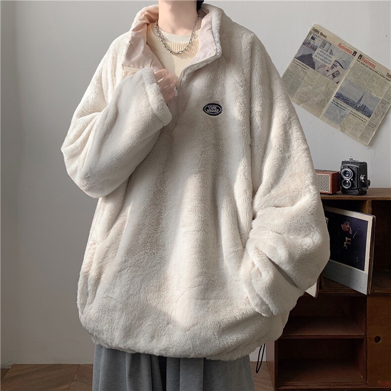 XZ222-1/MMYY1/P138/控158兔毛立领俩面穿加绒加厚棉衣外套,男装棉衣,星座809A(原222-1)