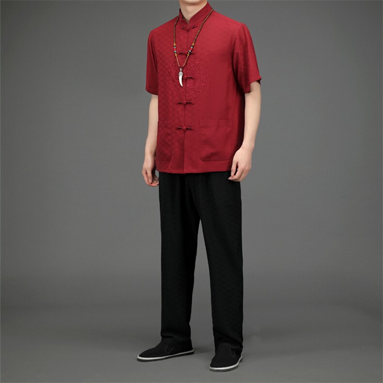 BETZ2202钱塘2020-2风唐装中老年男装中老年套装P110，男装中老年男装，钱塘207-2