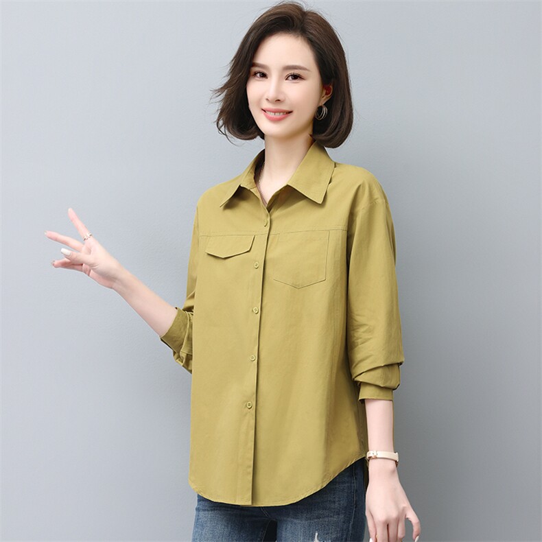 中老年妈妈装衬衫女宽松2025新款春秋洋气休闲衬衣女气质开衫上衣,女装衬衫,曼沙奕珂