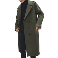 2020冬款呢大衣加长双排扣呢风衣男款拉风呢衣男外套冬装D501P135，男装毛呢大衣，星座312B-1
