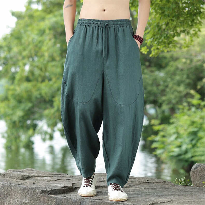 纯亚麻休闲裤风星座815-8611p105，男装休闲裤，星座815（原A203）