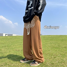 XZ616秋季宽松百搭华夫格发泡麻绳休闲裤TY382P50控65，男装休闲裤，星座512A（原616）