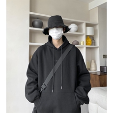 高街ins潮牌连帽卫衣男秋冬新款美式复古百搭宽松上衣W8009-P36，男装卫衣，星座512-4